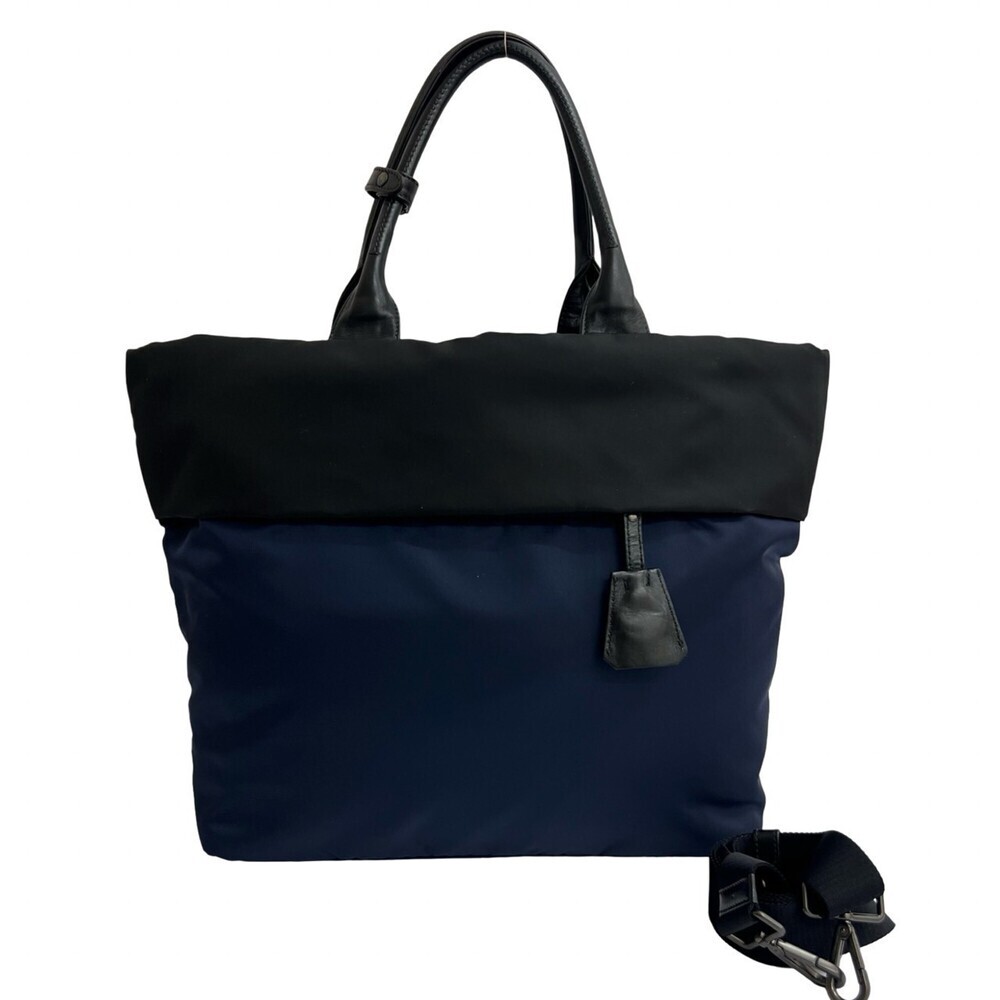 PRADA Black Leather Shoulder Bag